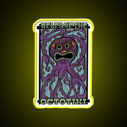 Release The Octotiki Man Cave Bar Led Neon Sign Rgb Color