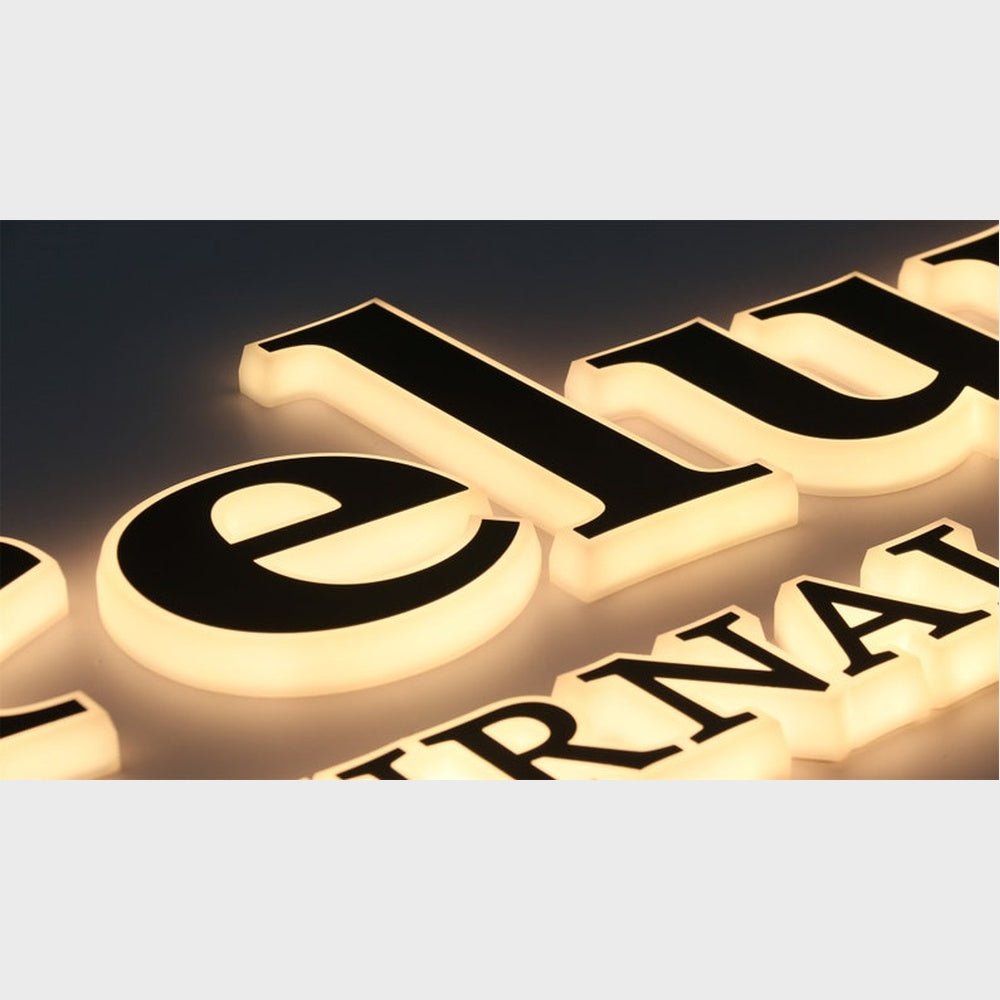 Relume Journal Standard 3D Backlit Channel Letters Led Light Sign - Shineneon