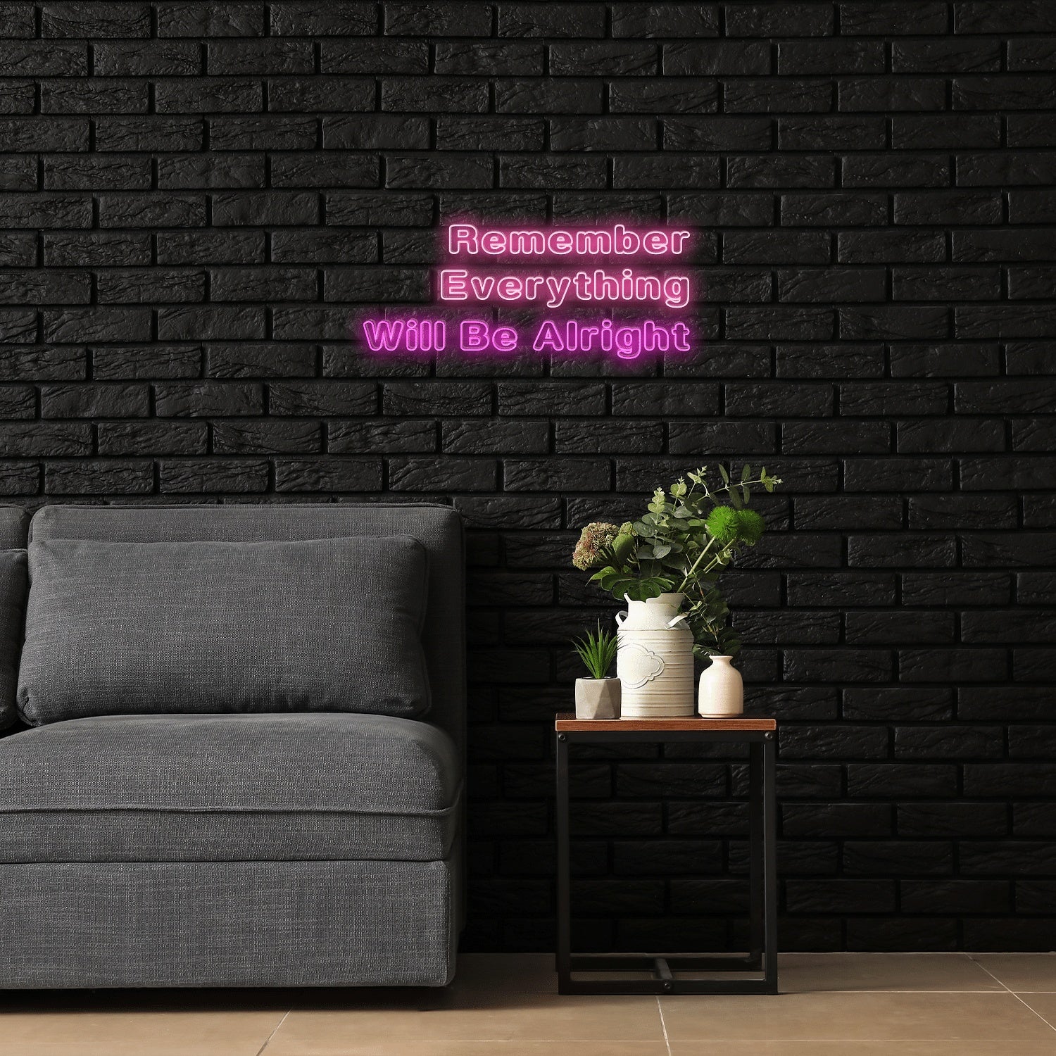 Remember Everything Will Be Alright Led Neon Signs Wall Art | Shineneon