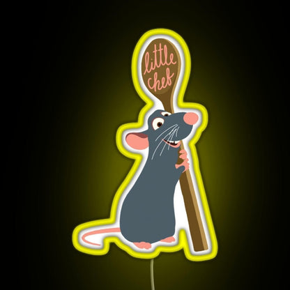 Remy The Little Chef Rgb Led Neon Sign Pop Wall Art - Shineneon