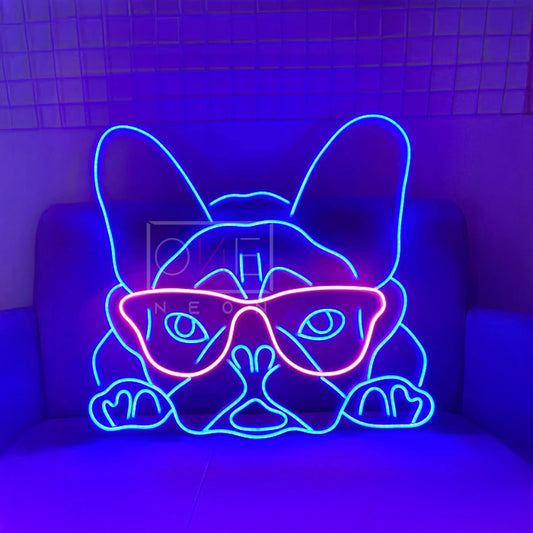 Rench Bulldog Neon Sign