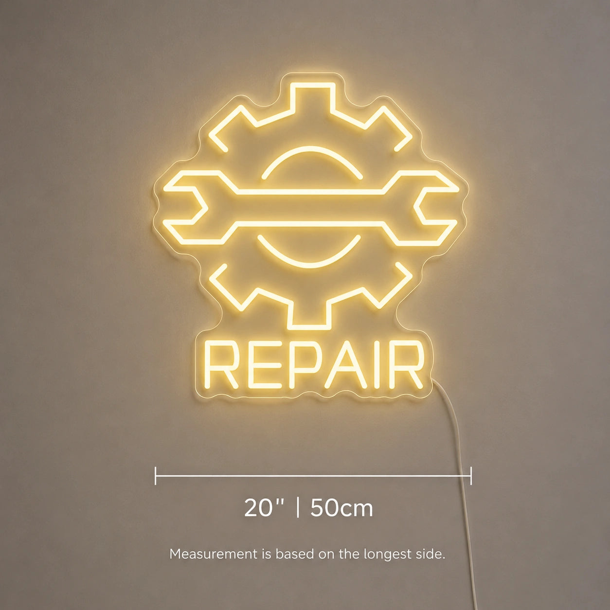 Repair Gear Neon Sign LED Neon Sign size image