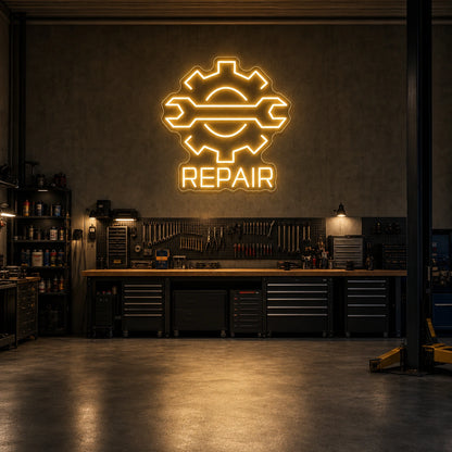 Repair LED Neon Sign Garage Man Cave Neon Sign size image