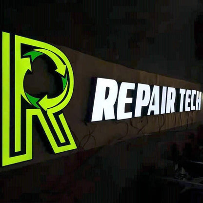 Repair Tech 3D Frontlit Channel Letters Led Light Sign - Shineneon