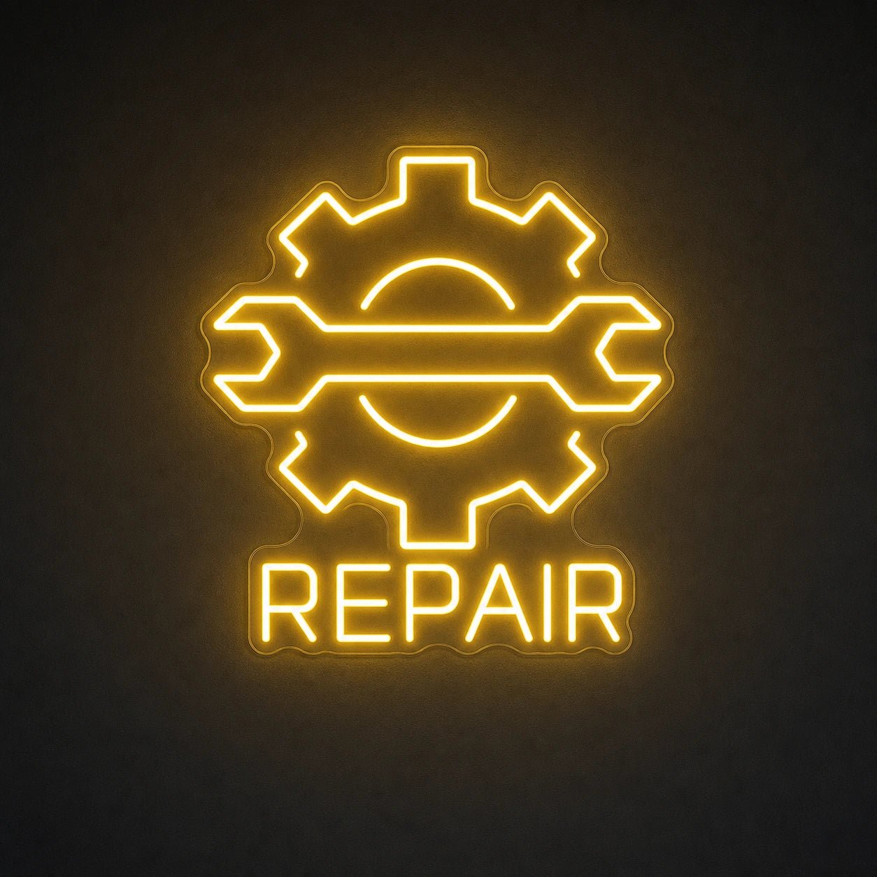 Repair Wrench And Gear LED Neon Sign - Shineneon