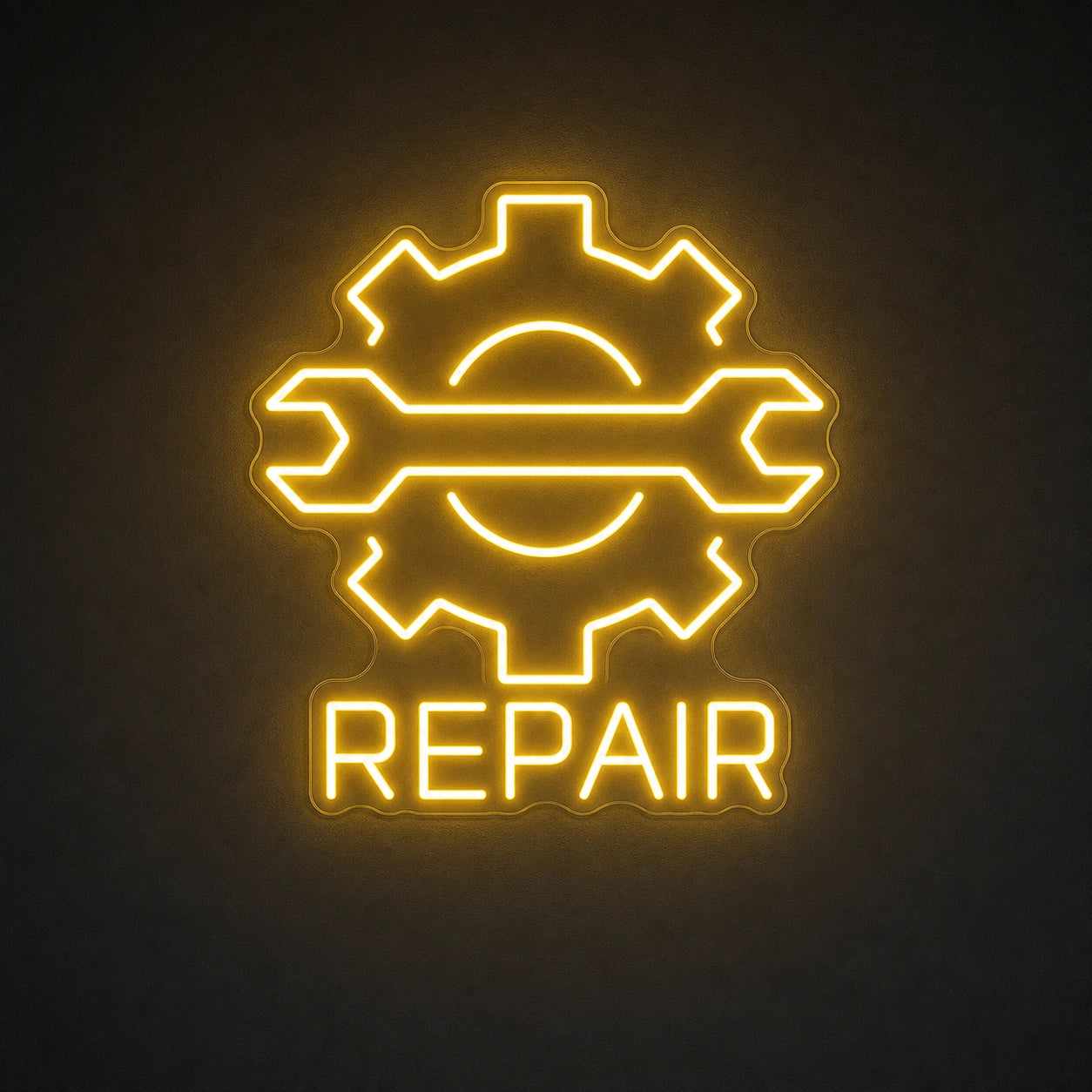 Repair Wrench And Gear LED Neon Sign Garage Man Cave Neon Sign main product image