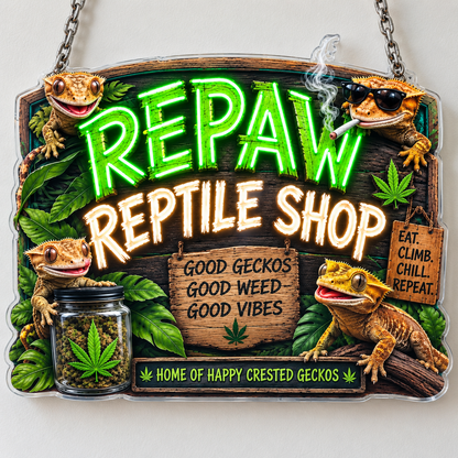 Repav Reptile Custom LED Neon Sign | 9a47b9207f300143cc1cc6d6531d4ec00c7c127477f6f29fda870d92cce0755e | natural_light