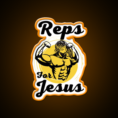 Reps For Gym Workout Bodybuilder Gym Fitness Led Neon Sign Rgb Color