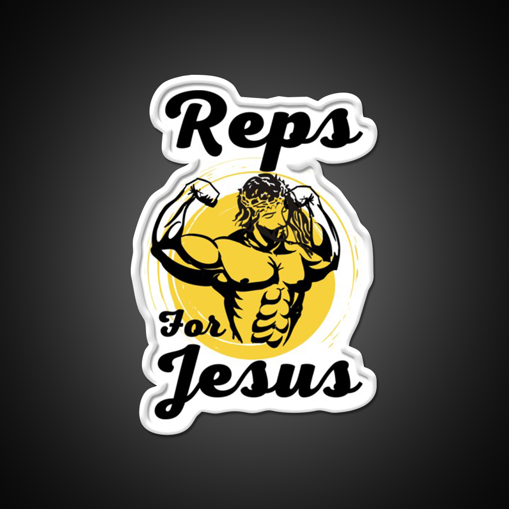 Reps For Gym Workout Bodybuilder Gym Fitness Led Neon Sign Rgb Color