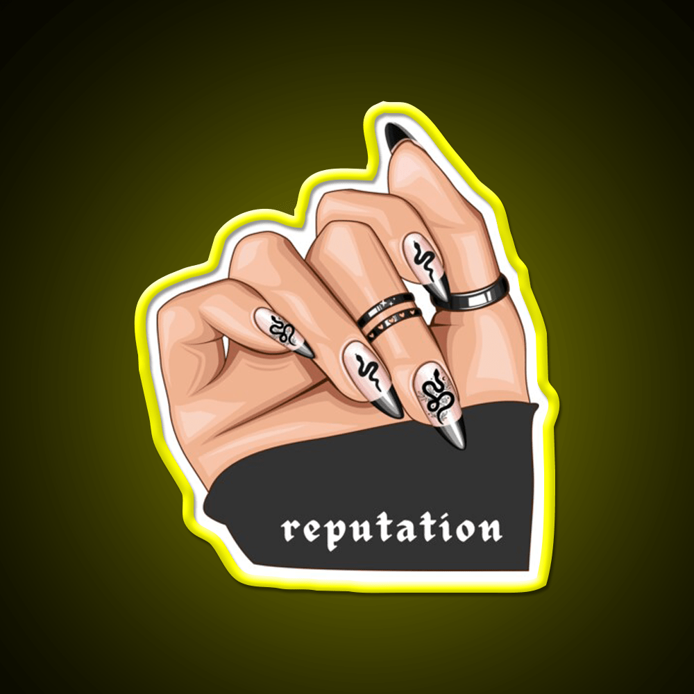 Reputation Snake Nail Salon Led Neon Sign Rgb Color - Shineneon