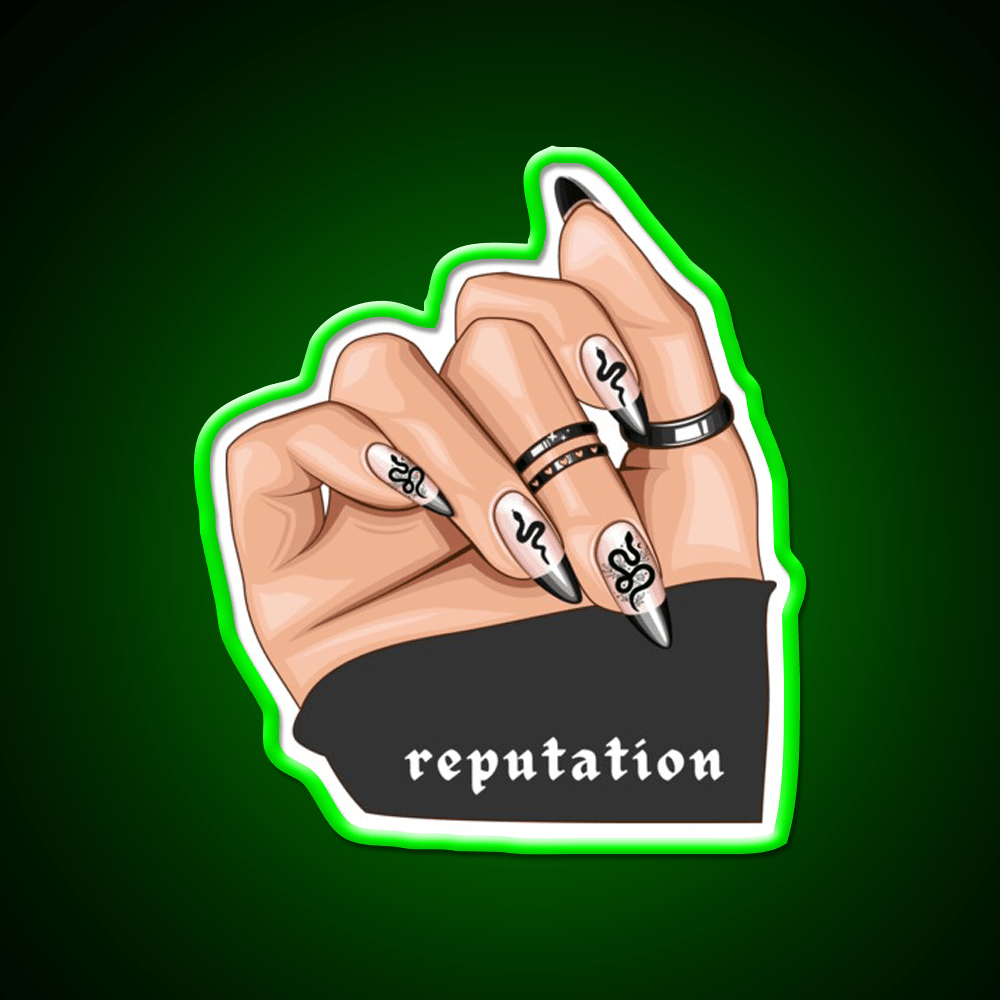 Reputation Snake Nail Salon Led Neon Sign Rgb Color - Shineneon