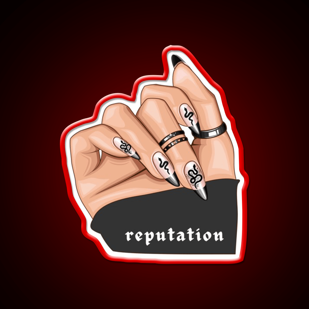 Reputation Snake Nail Salon Led Neon Sign Rgb Color - Shineneon