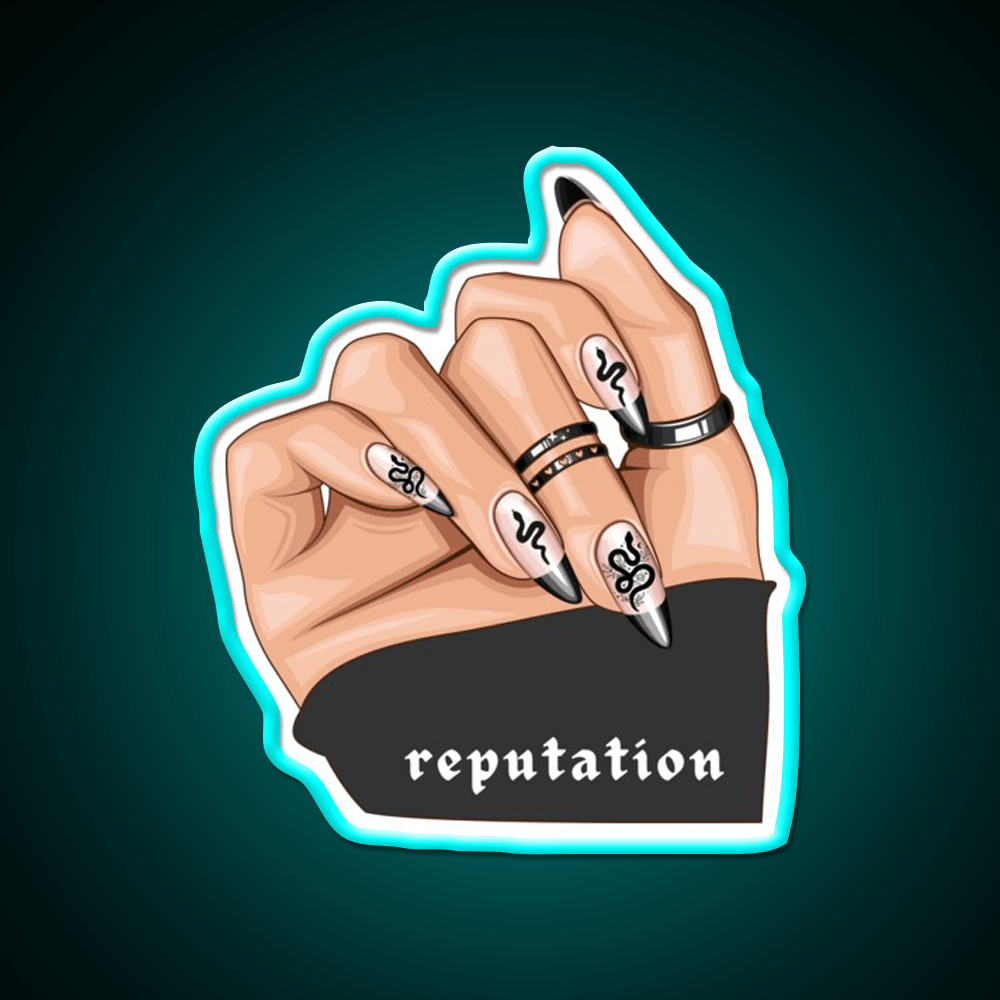 Reputation Snake Nail Salon Led Neon Sign Rgb Color - Shineneon