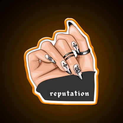 Reputation Snake Nail Salon Led Neon Sign Rgb Color - Shineneon