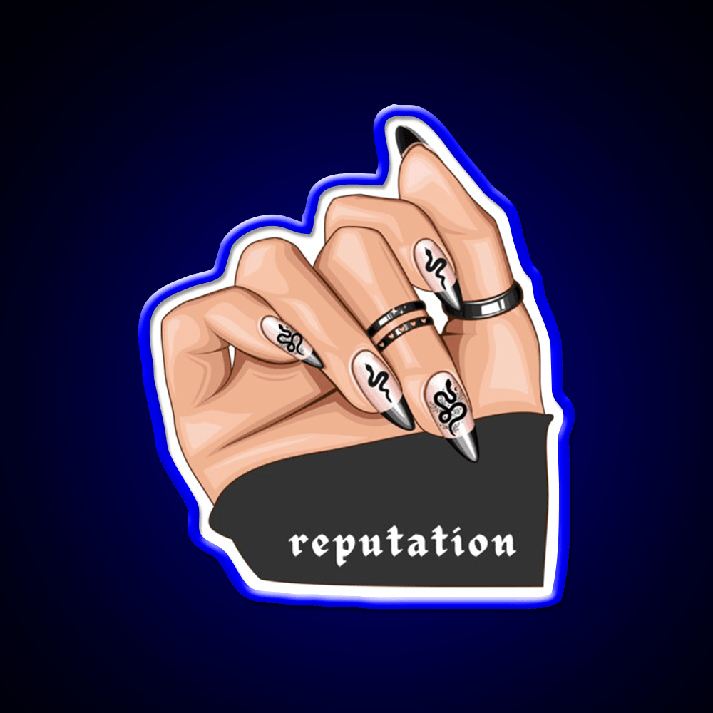 Reputation Snake Nail Salon Led Neon Sign Rgb Color - Shineneon
