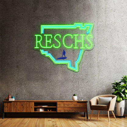 Reschs Nsw Surfer Artwork Led Neon Signs