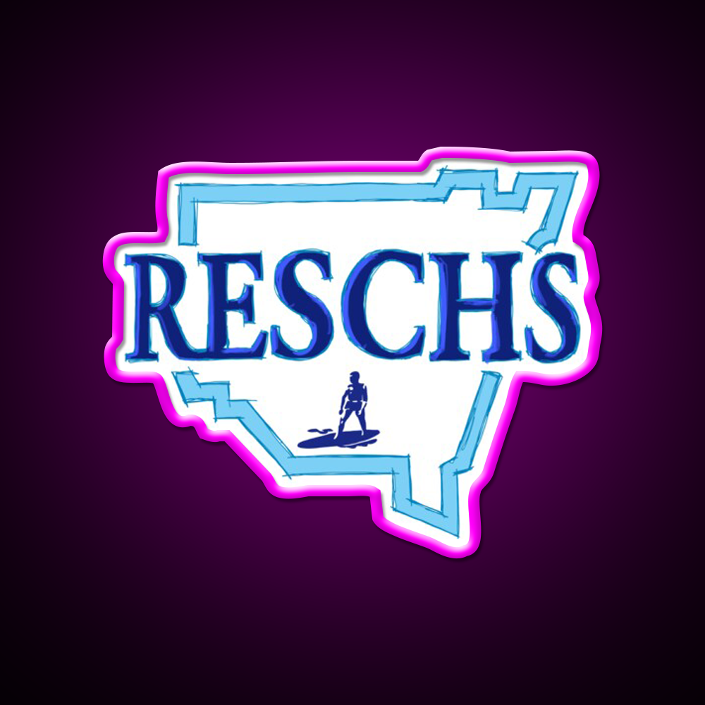 Reschs Nsw Surfer Beer Bar Decor Led Neon Sign Rgb Color - Neon sign mounted on wall in room