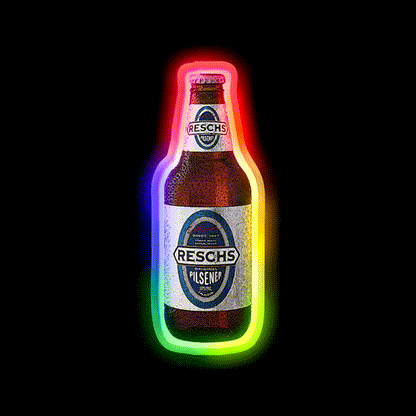 Reschs Pilsener Beer Bar Decor Led Neon Sign Rgb Color - LED neon sign close-up detail