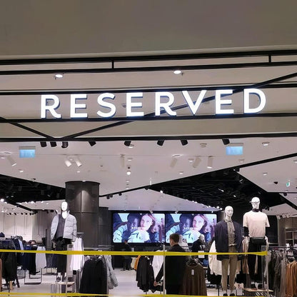 Reserved 3D Frontlit Letters Metal Led Sign