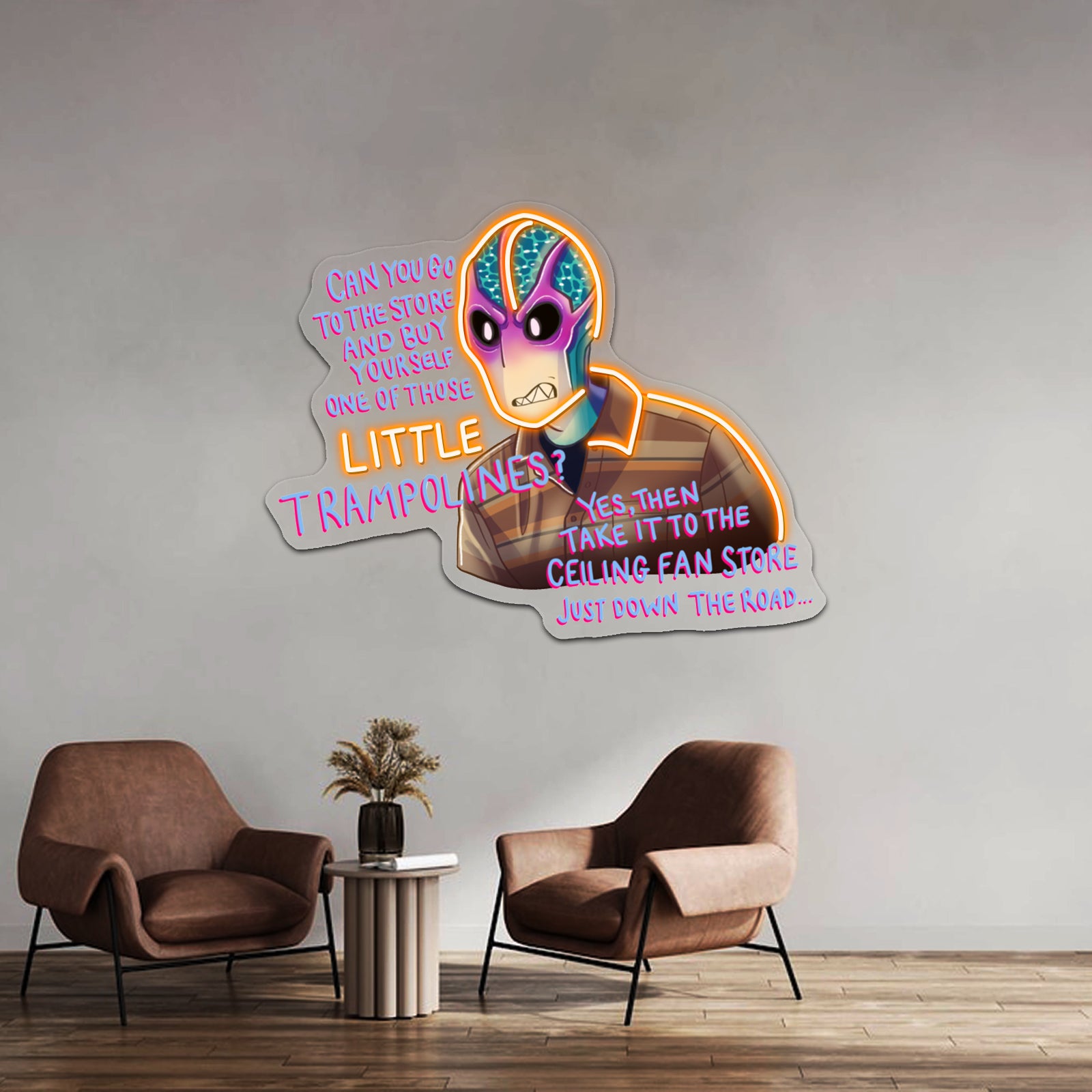 Resident Alien Ceiling Fan Store Artwork Led Neon Signs | Shineneon