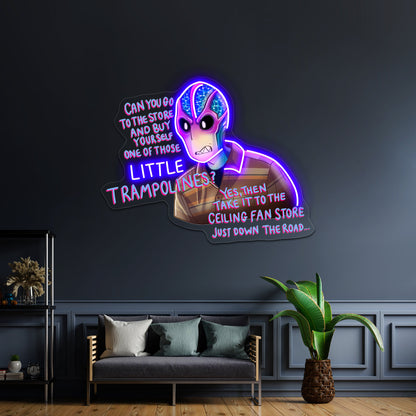 Resident Alien Ceiling Fan Store Artwork Led Neon Signs