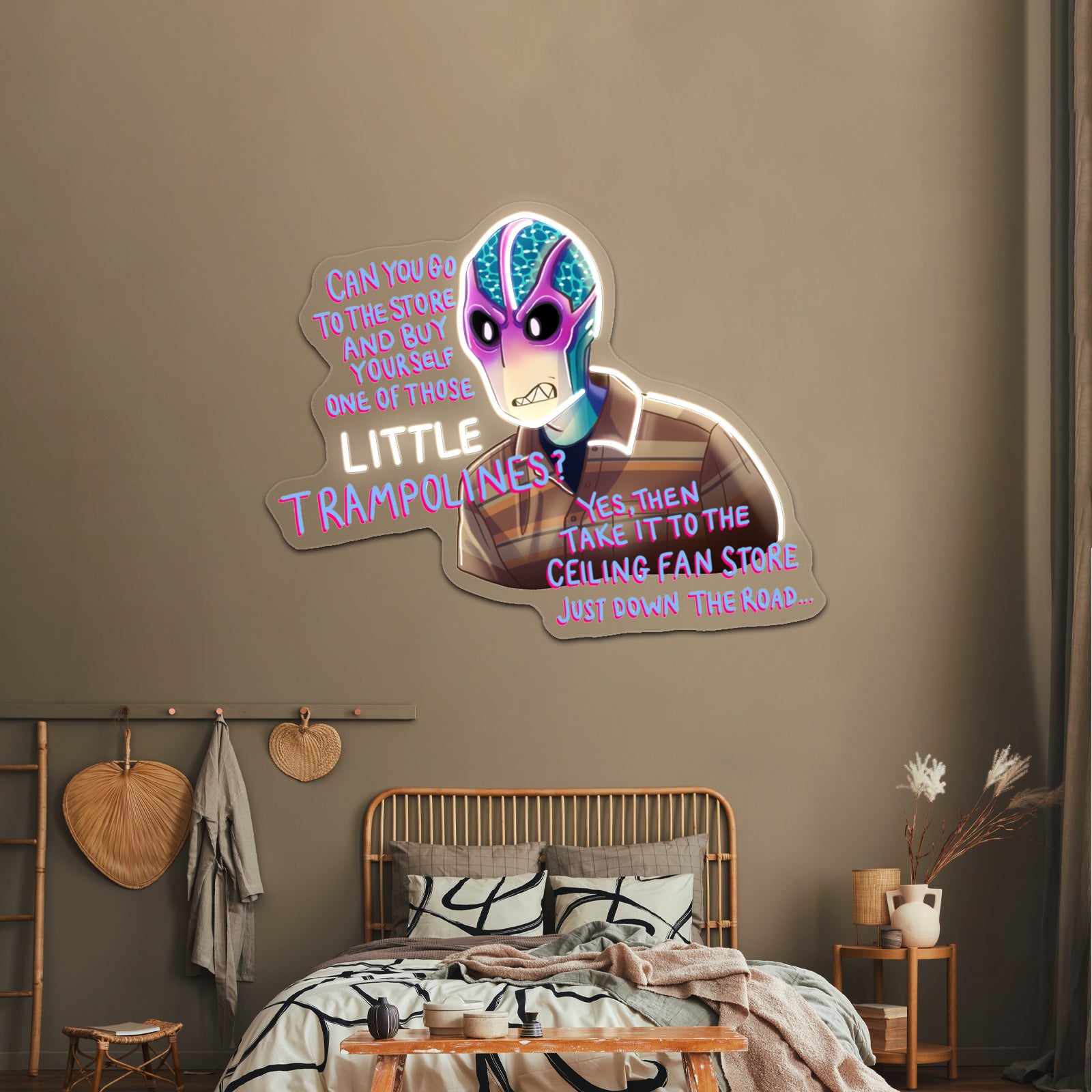 Resident Alien Ceiling Fan Store Artwork Led Neon Signs | Shineneon