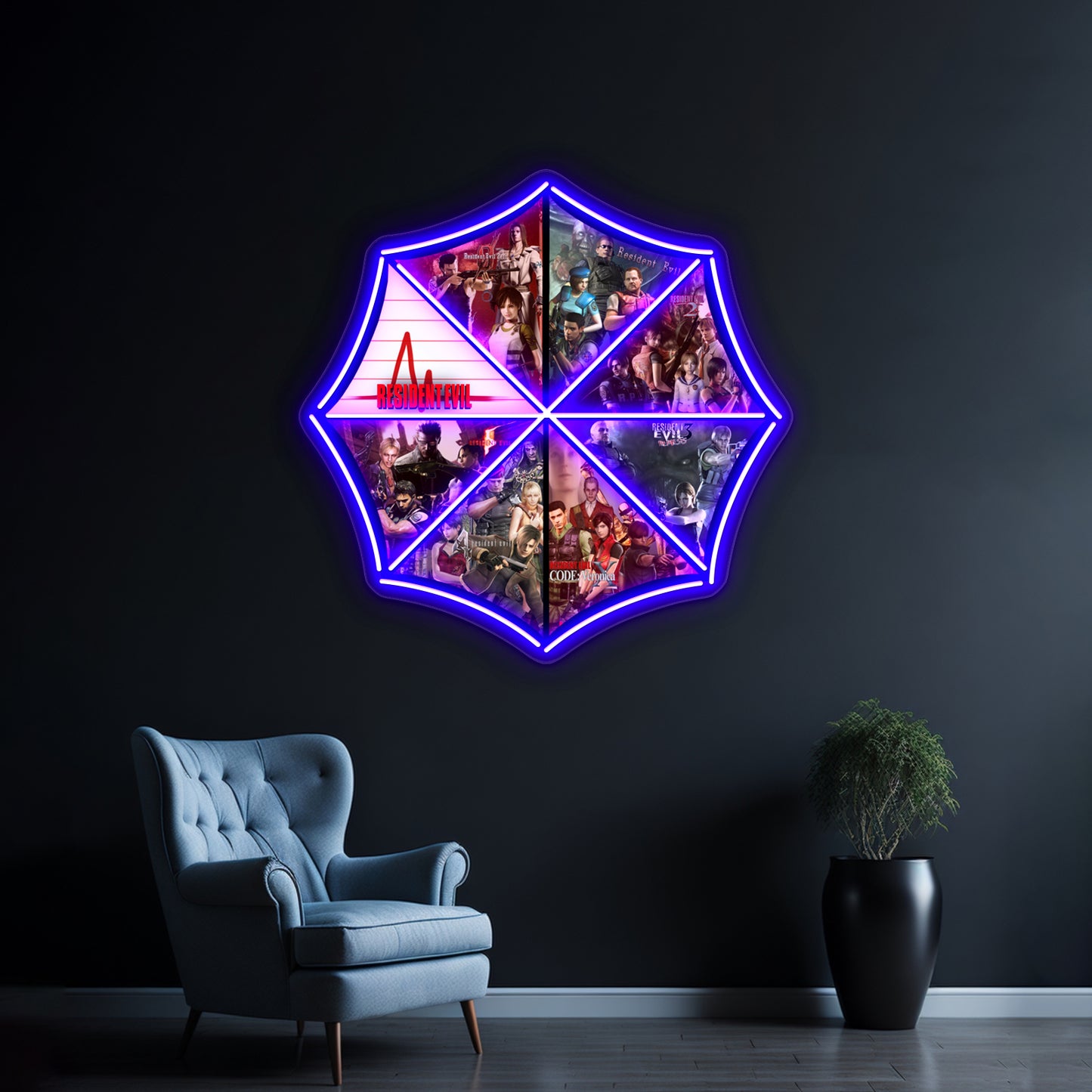 Resident Evil Wall Artwork Neon Signs