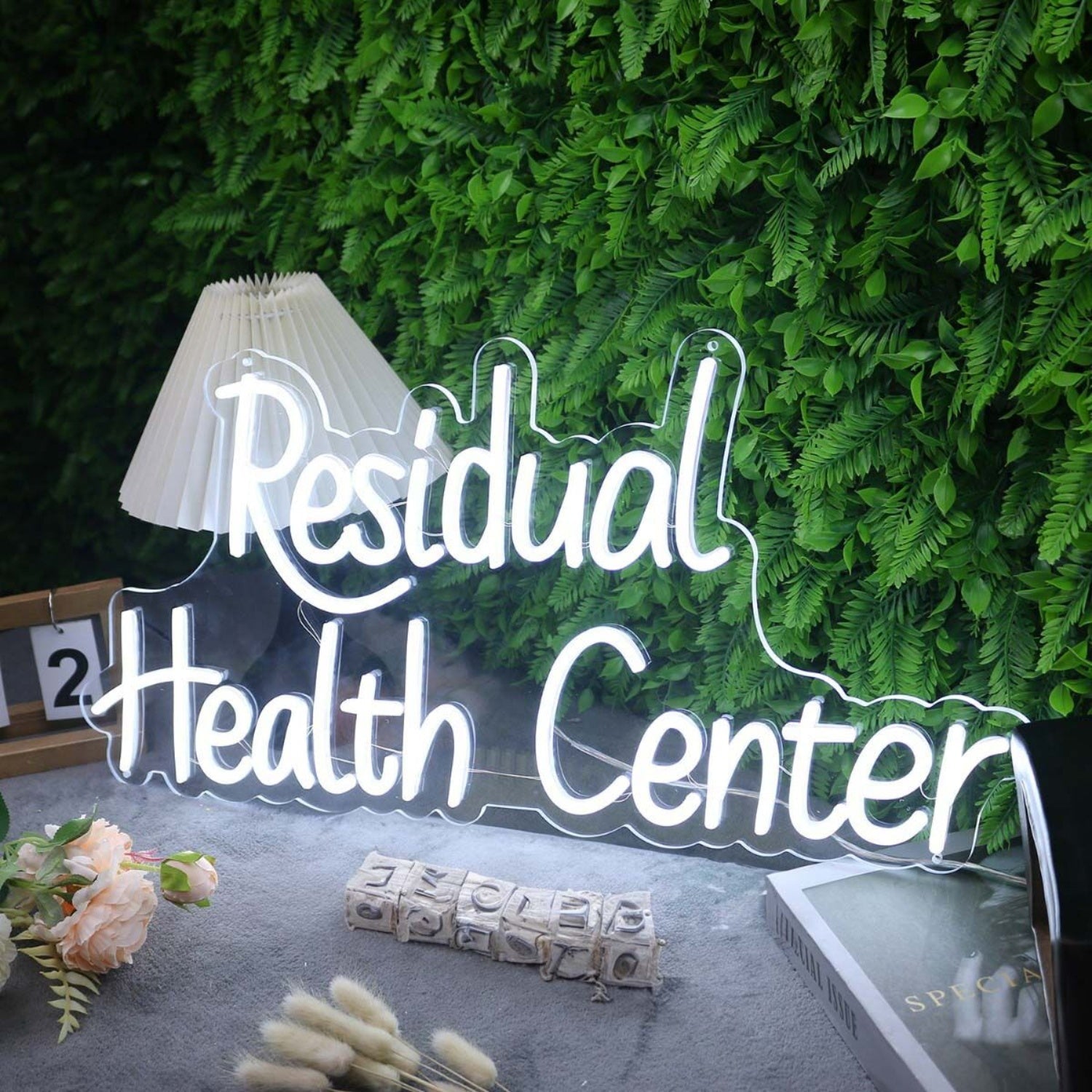 Residual Health Center White Led Neon Sign - Shineneon