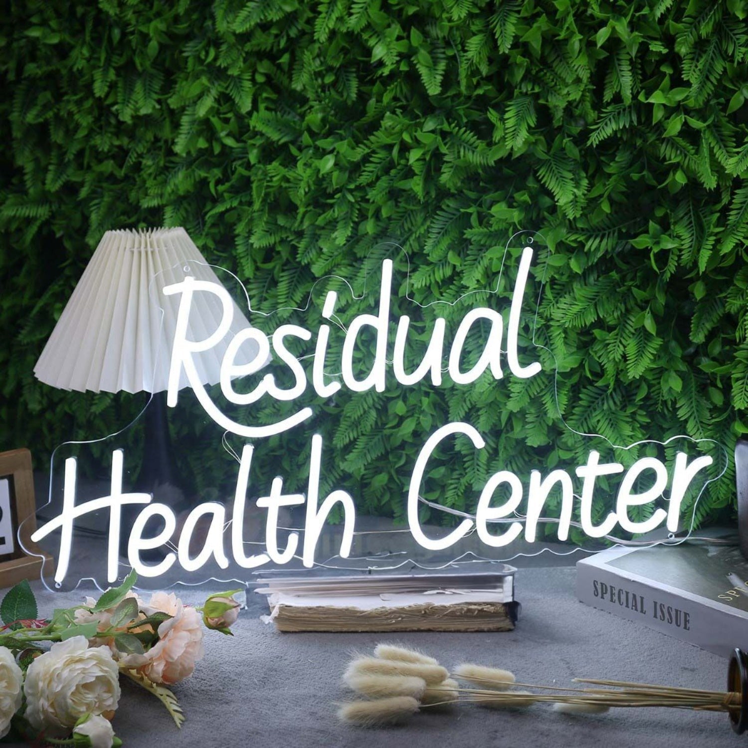 Residual Health Center White Led Neon Sign - Shineneon