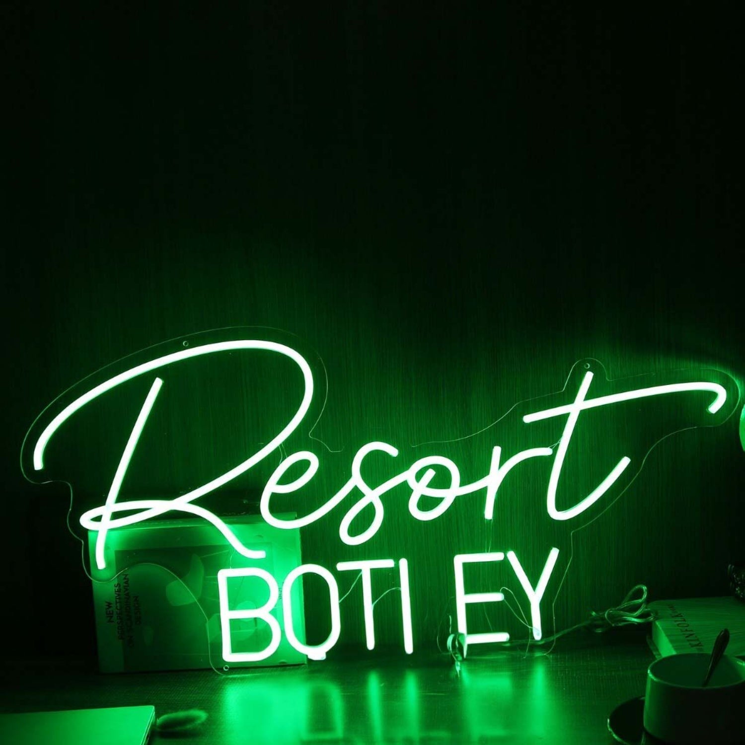 Resort Botley Green Led Neon Sign - Shineneon