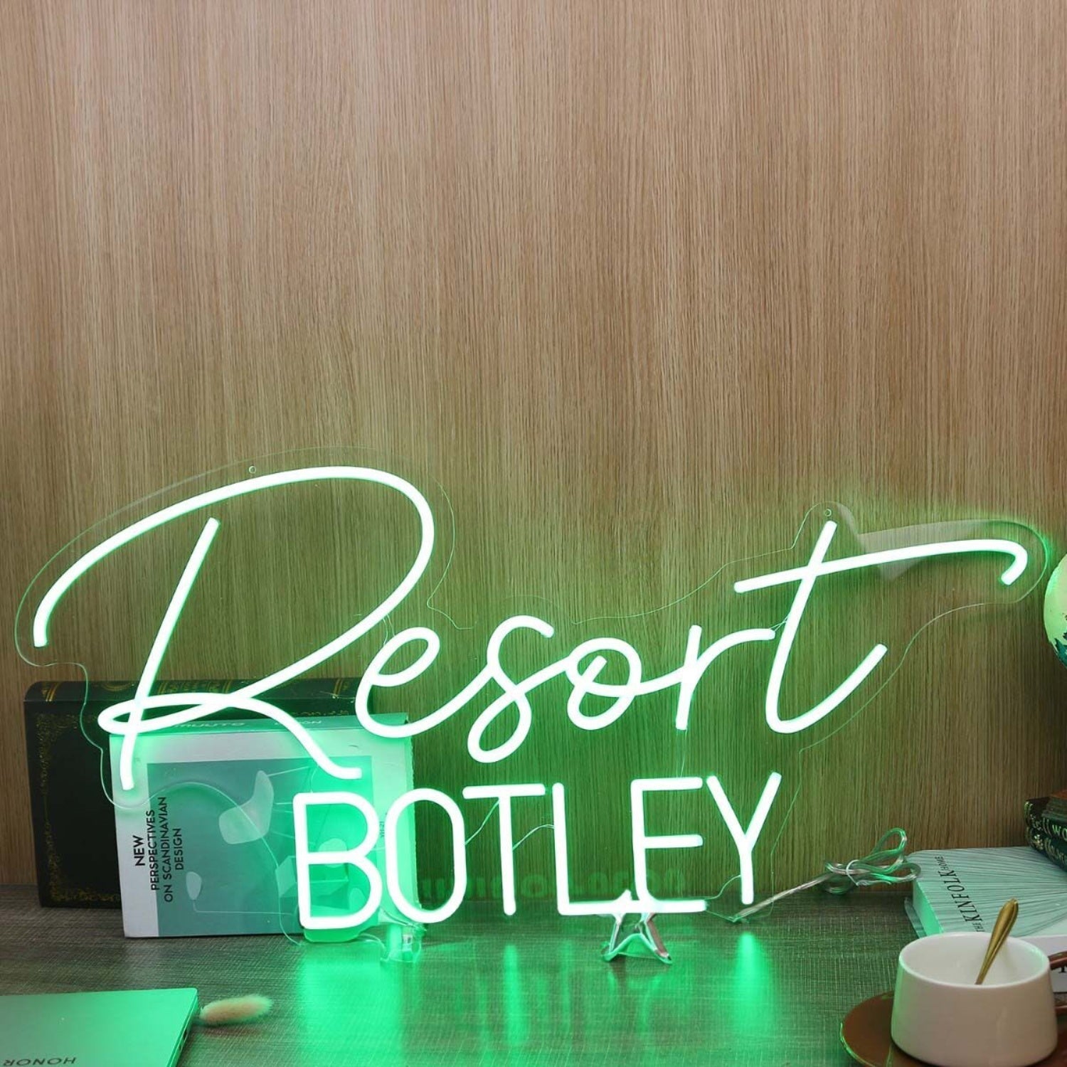 Resort Botley Green Led Neon Sign - Shineneon