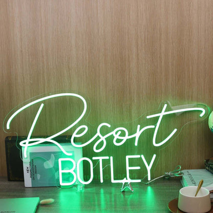Resort Botley Green Led Neon Sign - Shineneon