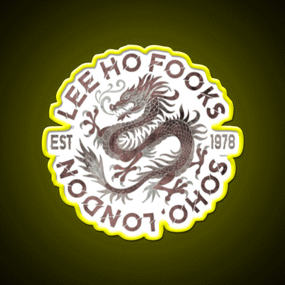 Restaurant 1978S Asian Cultural Led Neon Sign Rgb Color - Custom LED neon sign front view