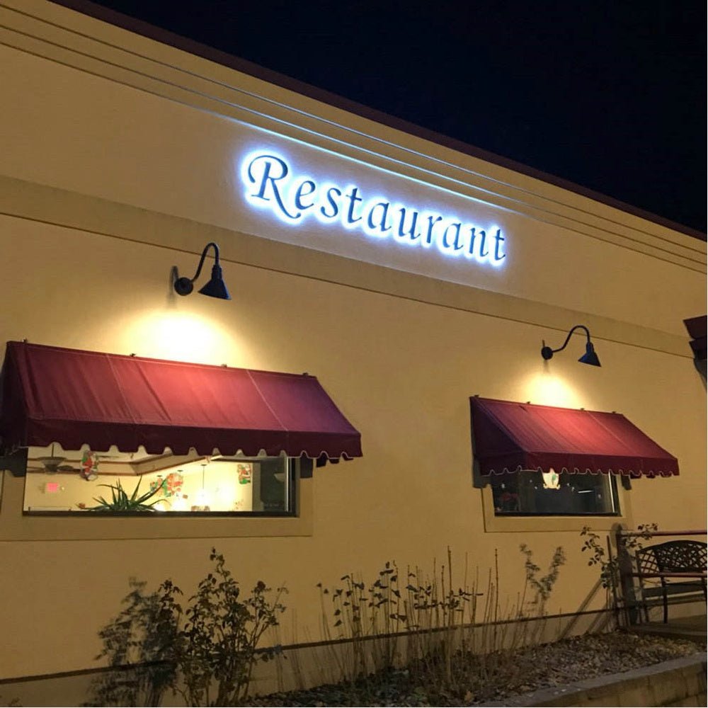 Restaurant 3D Backlit Channel Letters Led Light Sign - Shineneon