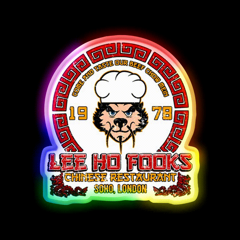 Restaurant Chinois Tiger 1978 Asian Cultural Led Neon Sign Rgb Color - LED neon sign close-up detail
