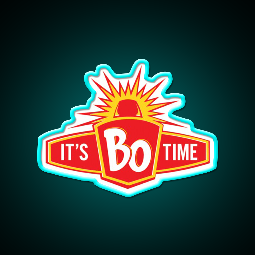 Restaurant Its Bo Time Classic Fast Food Led Neon Sign For Burger Place Rgb Color