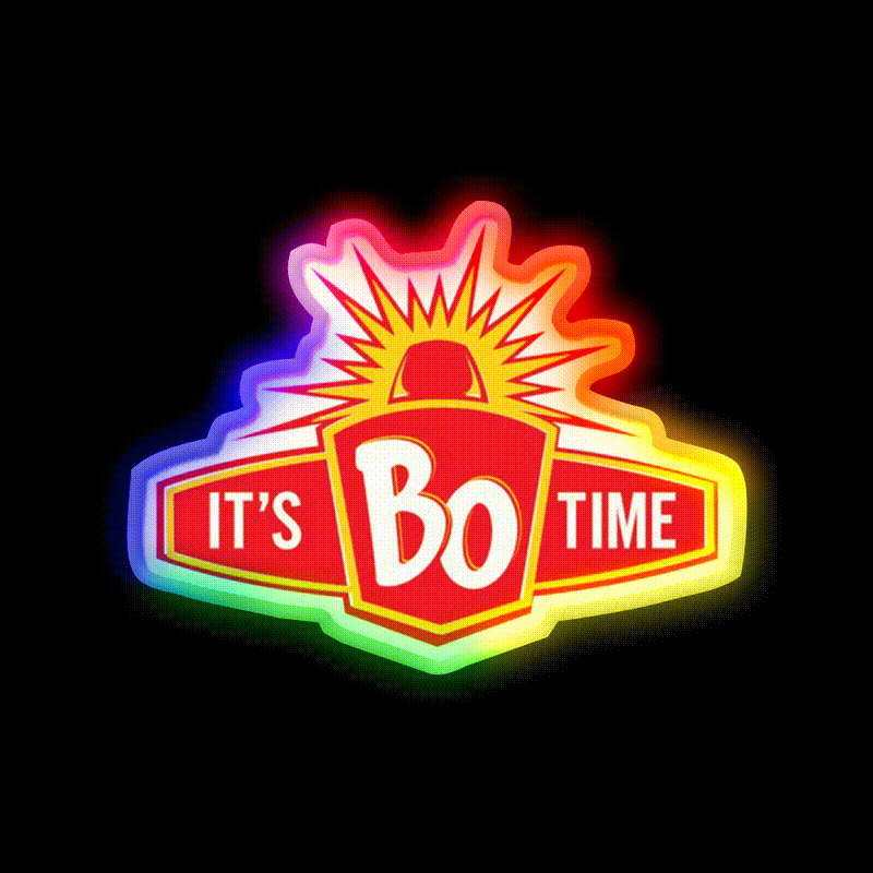 Restaurant Its Bo Time Classic Fast Food Led Neon Sign For Burger Place Rgb Color