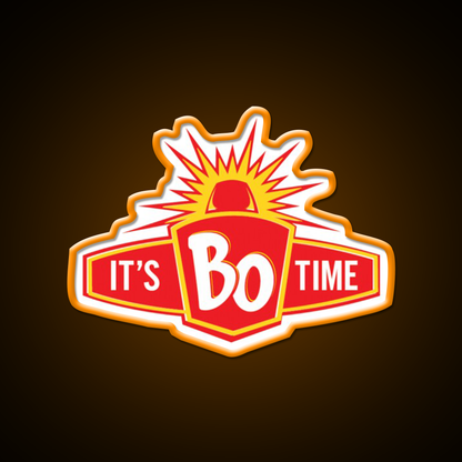 Restaurant Its Bo Time Classic Fast Food Led Neon Sign For Burger Place Rgb Color