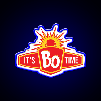 Restaurant Its Bo Time Classic Fast Food Led Neon Sign For Burger Place Rgb Color - Shineneon