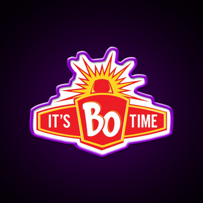 Restaurant Its Bo Time Classic Fast Food Led Neon Sign For Burger Place Rgb Color - Shineneon