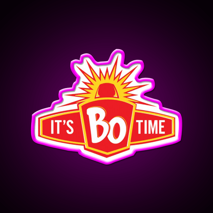 Restaurant Its Bo Time Classic Fast Food Led Neon Sign For Burger Place Rgb Color - Shineneon