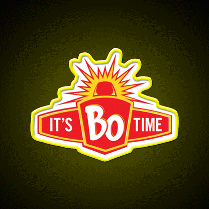 Restaurant Its Bo Time Classic Fast Food Led Neon Sign For Burger Place Rgb Color