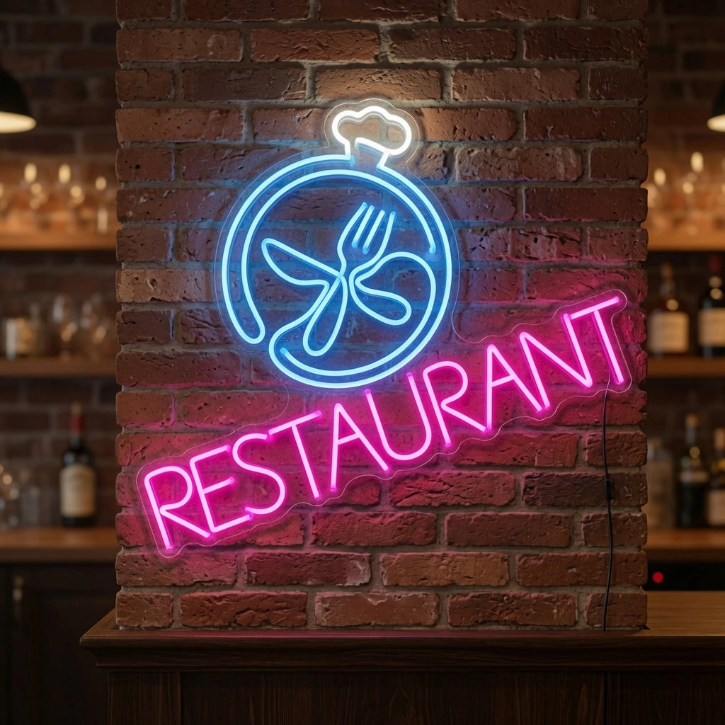 Restaurant LED Neon Sign - 03 Real Lifestyle Scene