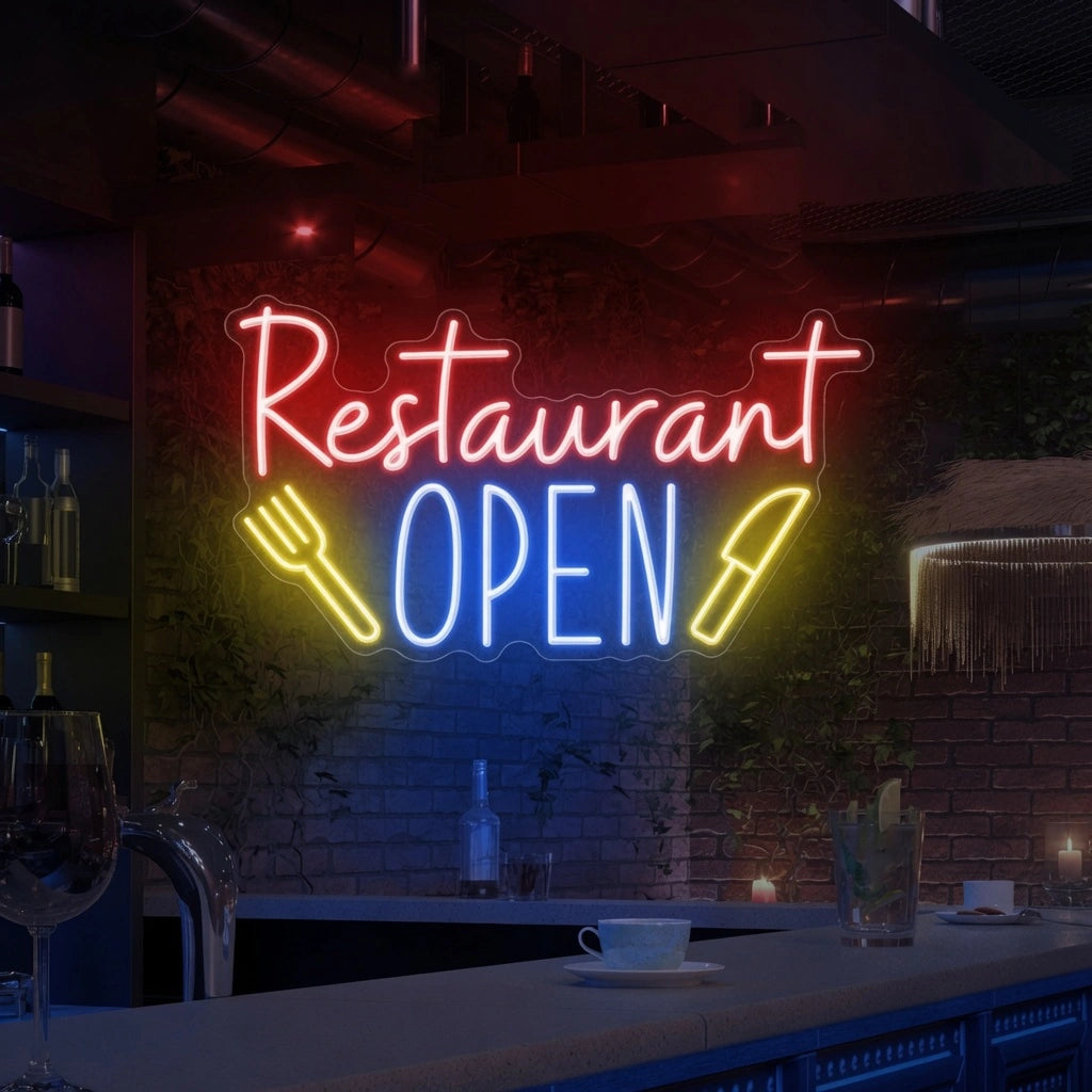 Restaurant Open LED Neon Sign - 01 Original Product Image