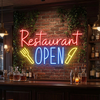 Restaurant Open LED Neon Sign - 02 High-Converting Product Image