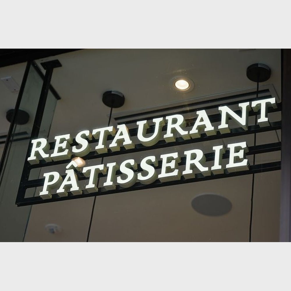 Restaurant Patisserie 3D Frontlit Channel Letters Led Light Sign - Shineneon