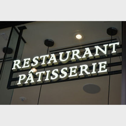 Restaurant Patisserie 3D Frontlit Channel Letters Led Light Sign - Shineneon