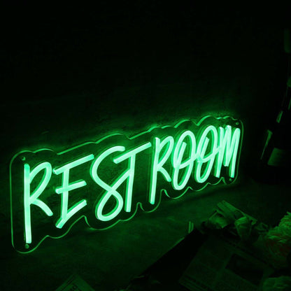 Restroom Green Led Neon Sign - Shineneon