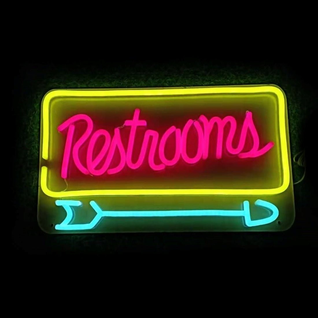 Restrooms Arrow Neon Signs Neon Lights Led Neon Signs - Shineneon