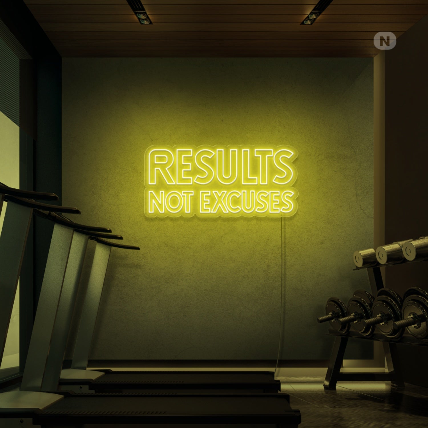 Results No Excuses Led Neon Sign - Shineneon
